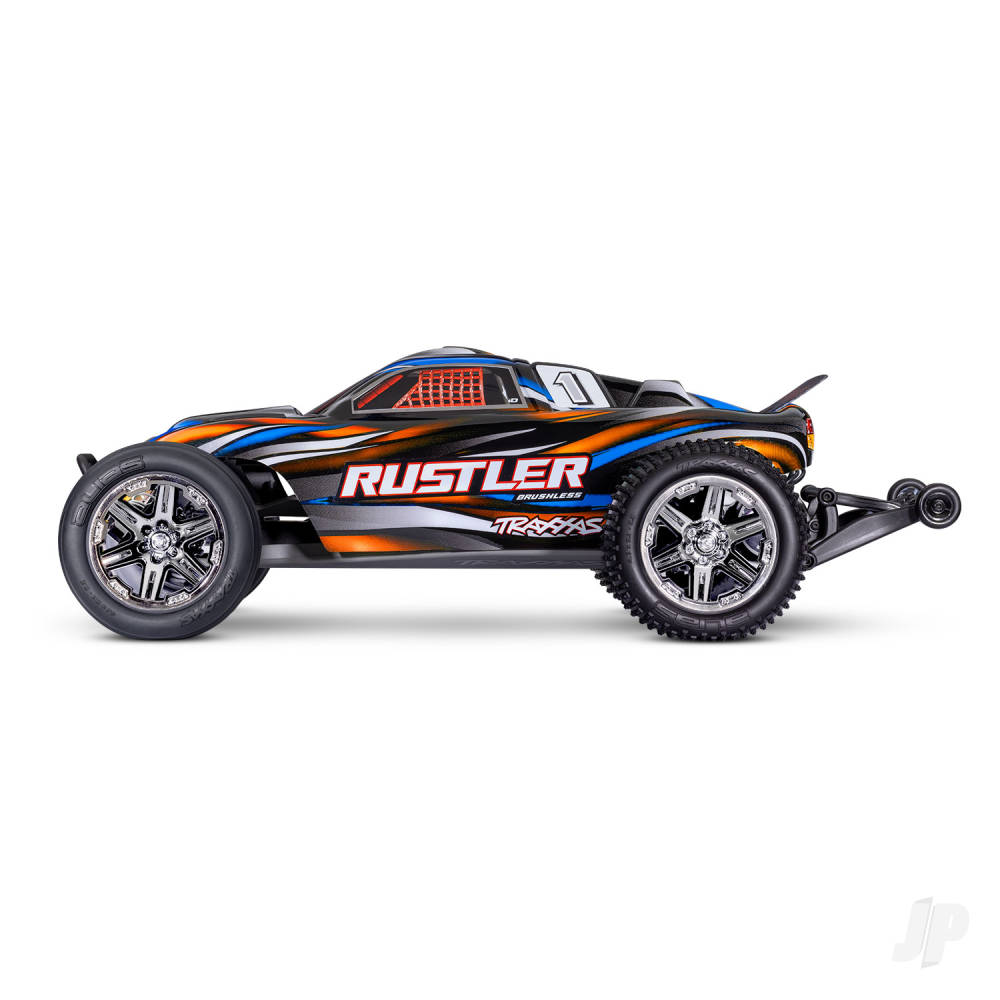 Traxxas Rustler HD BL-2S 1:10 Electric 2WD RTR Stadium Truck - Orange TRX37354-4-ORNG - Image 3