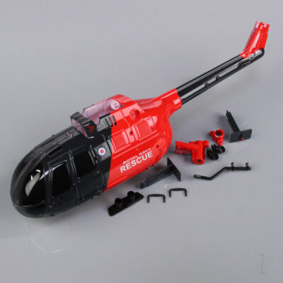 Twister Fuselage Body Grey/Red (for BO-105)   TWST4001067-1