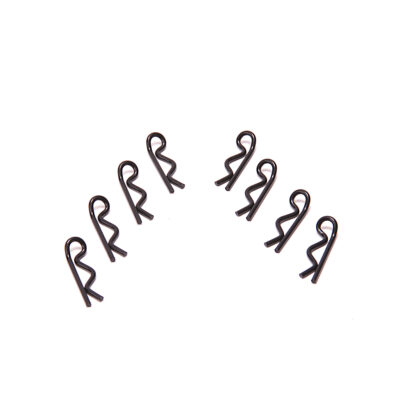 Aerox Handed Body Clips Black  pk8       AX034