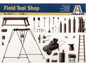 ITALERI 1/35 WWII FIELD TOOL SHOP MODEL KIT IT419