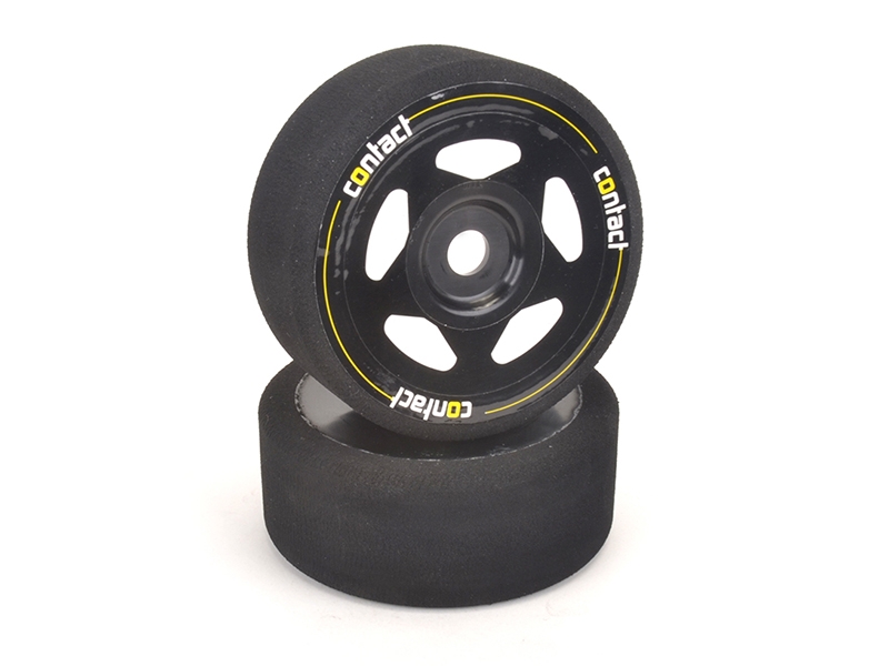 Contact RC Tyres GT8/Rally BLACK Pre-Glued Foam Tyres 25Sh-103mm JB25B