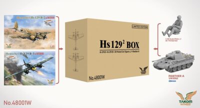 Takom 1/48 Hs 129² Big Box Limited Edition (2 aircraft 1 tank + figures) PKTAK48001W