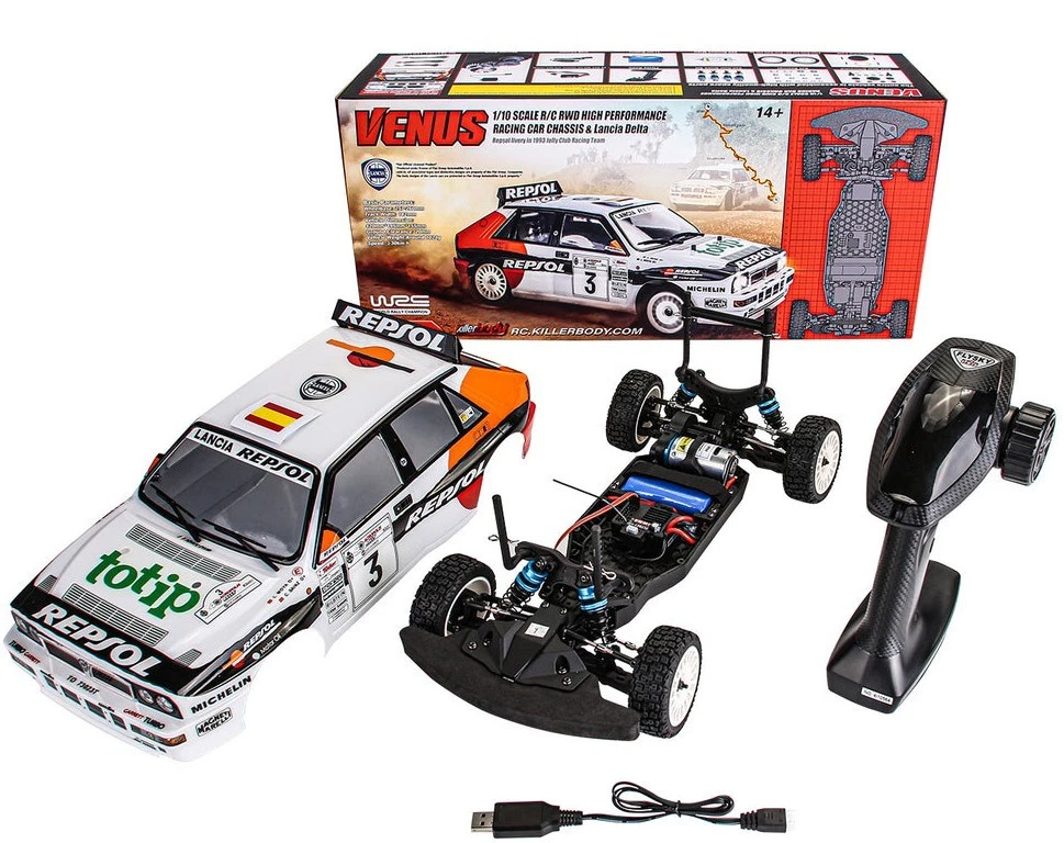 KILLERBODY LANCIA DELTA REPSOL '93 RALLY KIT ON VENUS CHASSIS KB48837R