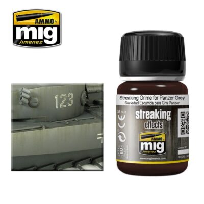 MIG Ammo STREAKING Grime for Panzer Grey A.MIG1202