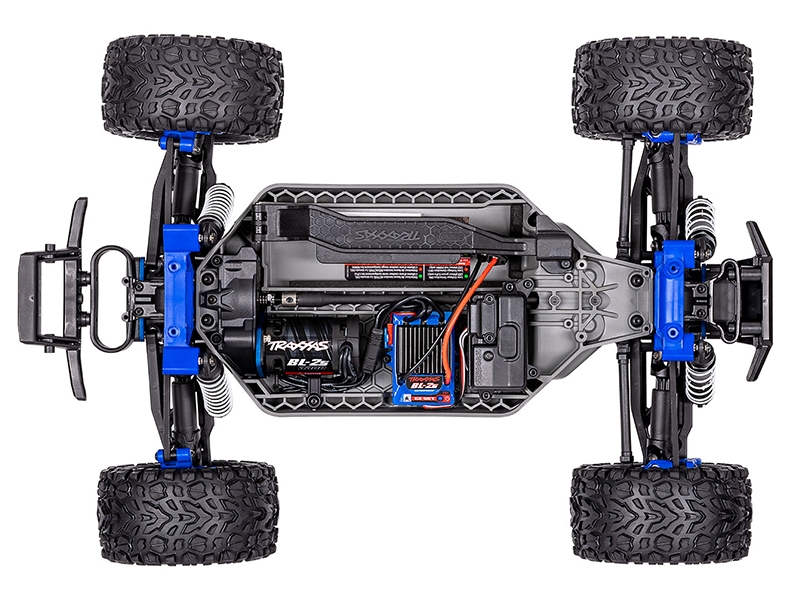 Traxxas Rustler 4x4 BL-2S 1:10 4WD RTR Brushless Stadium Truck - Blue TRX67164-4-BLUE - Image 6