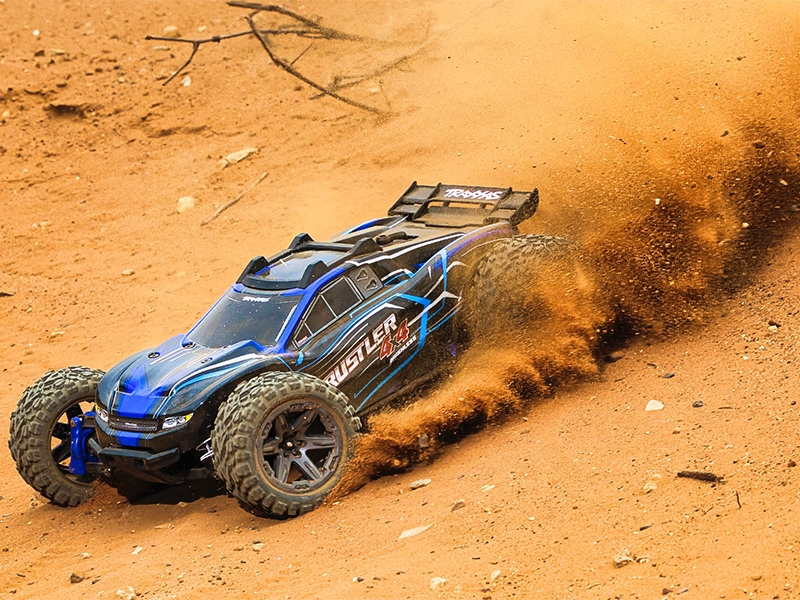 Traxxas Rustler 4x4 BL-2S 1:10 4WD RTR Brushless Stadium Truck - Blue TRX67164-4-BLUE - Image 12