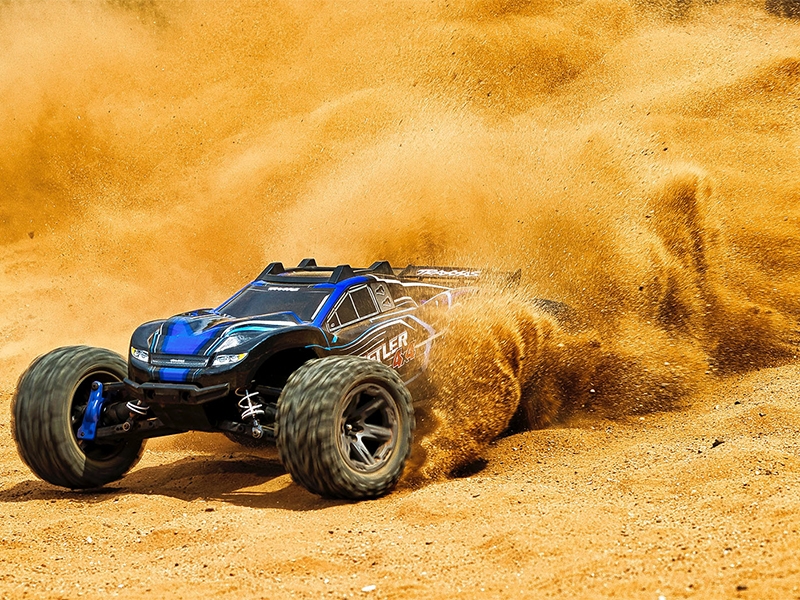 Traxxas Rustler 4x4 BL-2S 1:10 4WD RTR Brushless Stadium Truck - Blue TRX67164-4-BLUE - Image 14