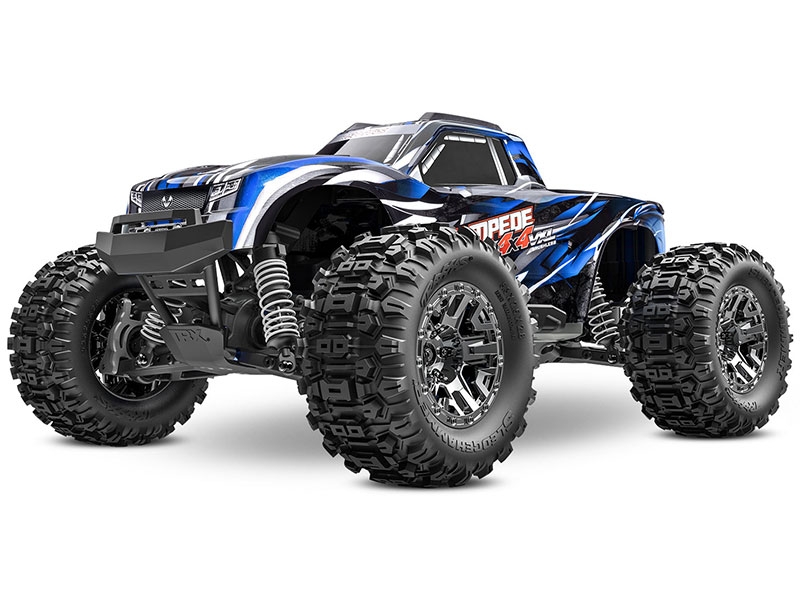 Traxxas Stampede 4X4 HD VXL 1:10 4WD RTR Brushless Monster Truck - Blue TRX90376-4-BLUE