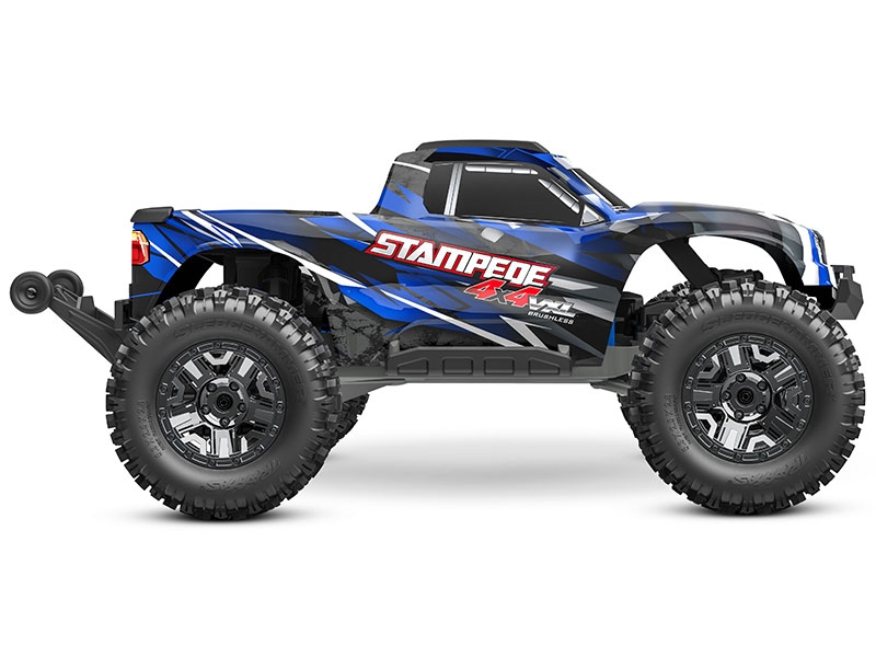 Traxxas Stampede 4X4 HD VXL 1:10 4WD RTR Brushless Monster Truck - Blue TRX90376-4-BLUE - Image 2