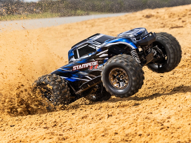 Traxxas Stampede 4X4 HD VXL 1:10 4WD RTR Brushless Monster Truck - Blue TRX90376-4-BLUE - Image 7