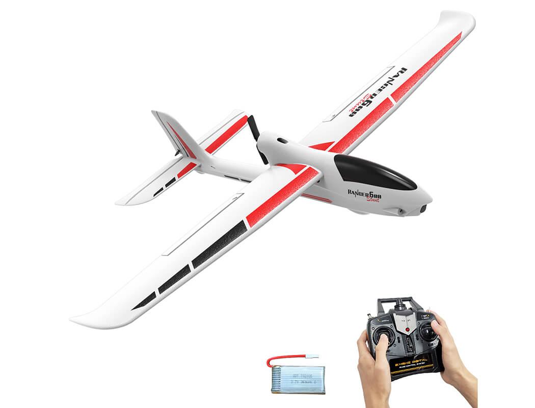 Volantex Ranger 600mm Stunt Edition 4ch Glider With Gyro EPP RTF White V761-2SW - Image 2