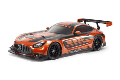 Tamiya Mercedes-AMG GT3 EVO (TT-02) with Orange Painted Body 47519