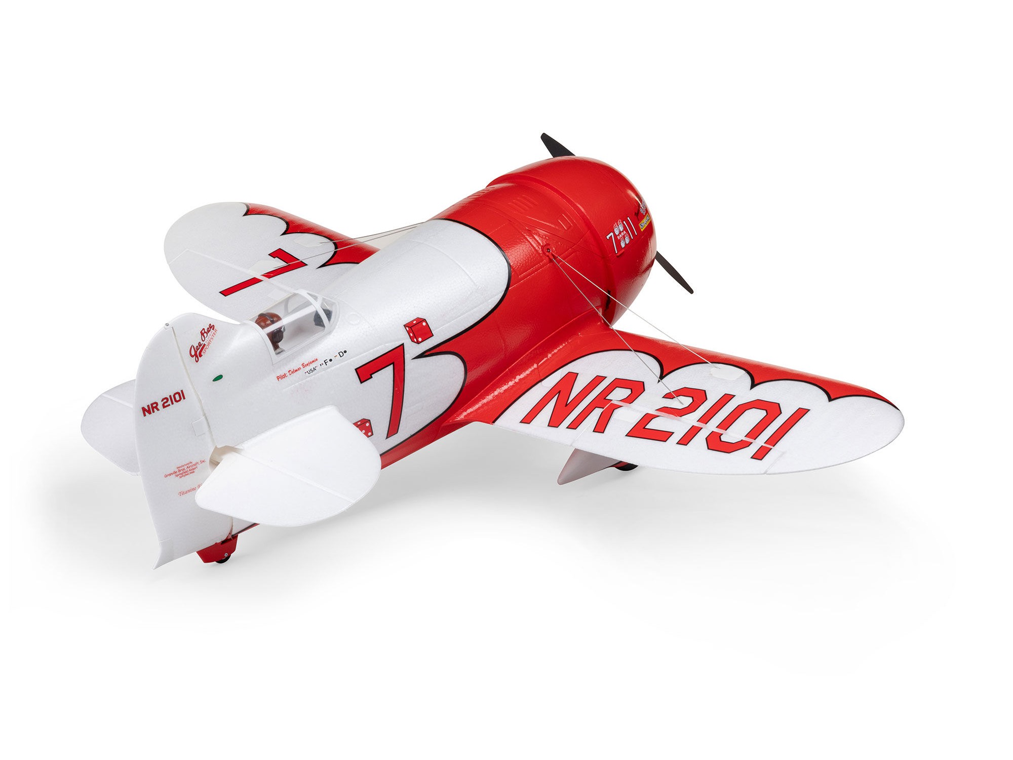 E-Flite Gee Bee R-2 1.0m BNF Basic with AS3X and SAFE Select A-EFL020550 - Image 4