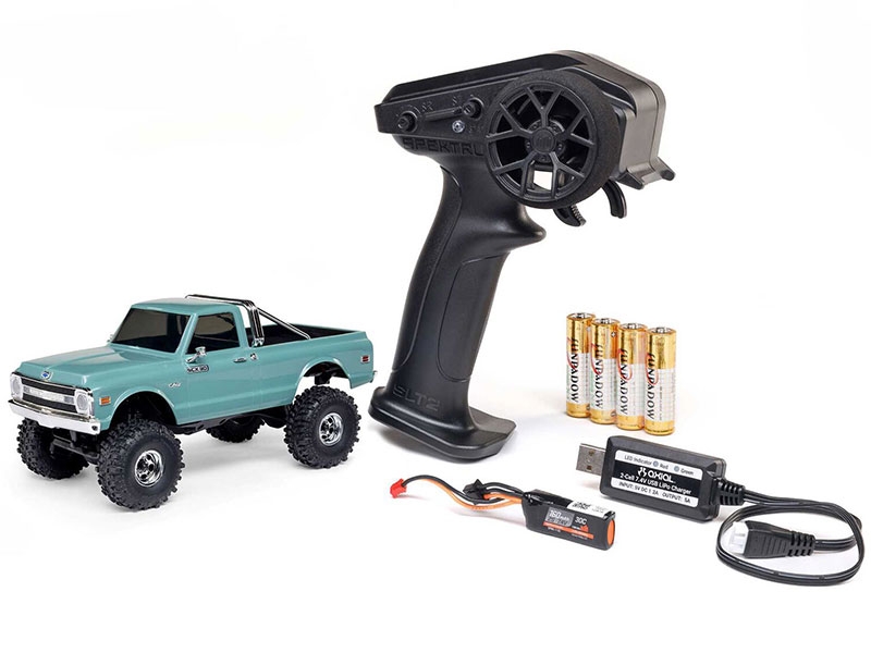 Axial 1/30 SCX30 Chevrolet K10 4x4 RTR Brushed Rock Crawler (Battery and Charger Included) Green C-AXI-2260T1 - Image 8