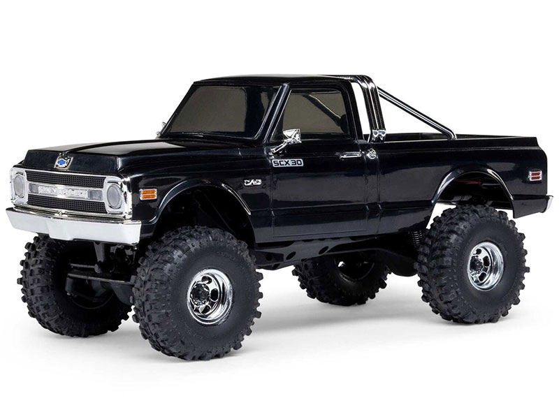 Axial 1/30 SCX30 Chevrolet K10 4x4 RTR Brushed Rock Crawler (Battery and Charger Included) Black C-AXI-2260T2
