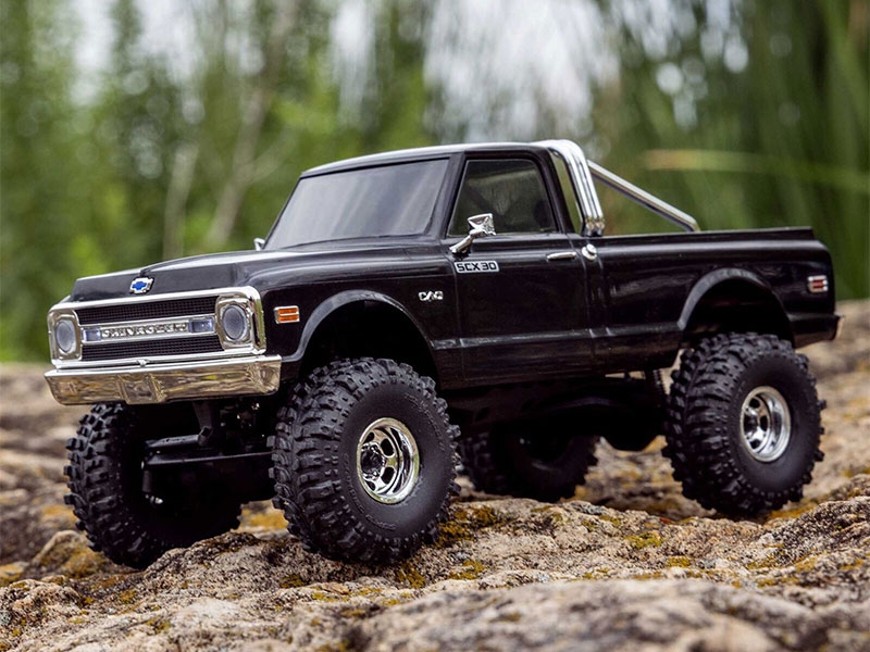 Axial 1/30 SCX30 Chevrolet K10 4x4 RTR Brushed Rock Crawler (Battery and Charger Included) Black C-AXI-2260T2 - Image 2