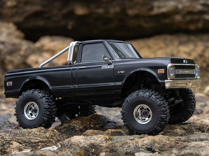 Axial 1/30 SCX30 Chevrolet K10 4x4 RTR Brushed Rock Crawler (Battery and Charger Included) Black C-AXI-2260T2 - Image 3