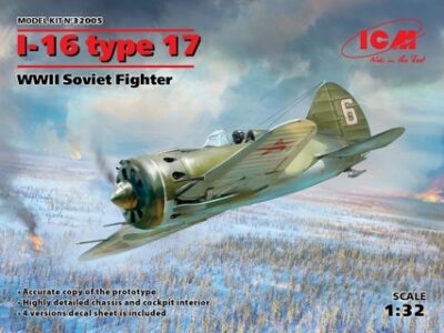 ICM I-16 Type 17, WWII Soviet Fighter Plane 1:32 ICM32005