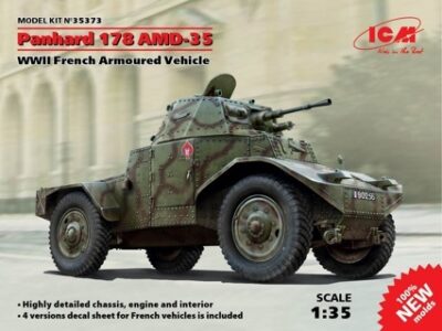 ICM Panhard 178 AMD-35, WWII French Armoured Vehicle 1:35 ICM35373
