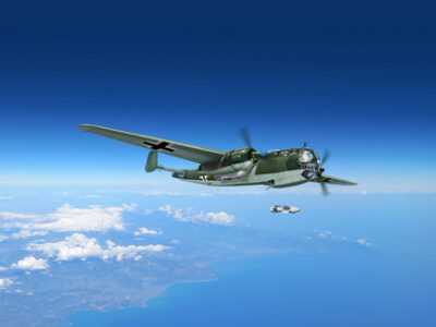 ICM Do 217K-2 with Gliding Bombs Fritz-X, WWII German Bomber 1:48 ICM48275