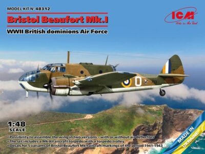 ICM Bristol Beaufort Mk.I, WWII British Dominions Air Force 1:48 ICM48312