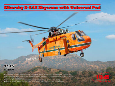 ICM Sikorsky S-64E Skycrane with Universal Pod 1:35 ICM53059