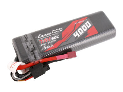 Gens Ace Li-Po G-Tech Car Hard Case 2S 7.4V 4000mAh 60C Bashing with T Plug   O-GTC2S4000-60T