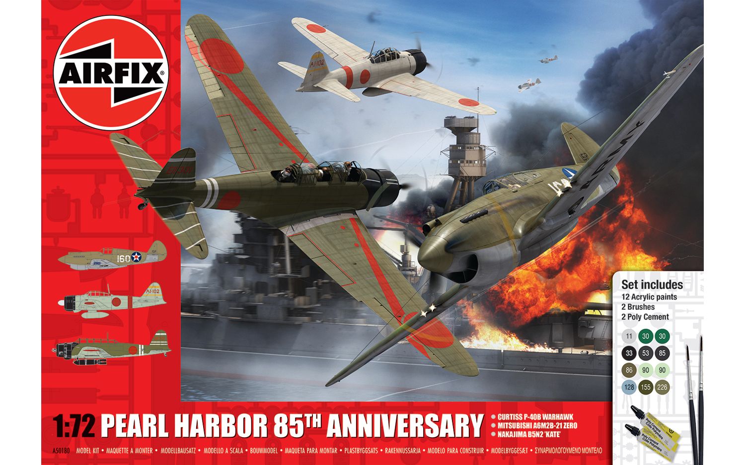 Airfix Pearl Harbor 85th Anniversary Gift Set 1:72 A50180