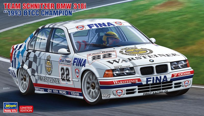 Hasegawa 1/24 Scale BMW 318i Team Schnitzer 1993 BTCC Model Kit HALE20551