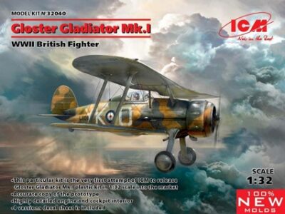 ICM Gloster Gladiator Mk.I, WWII British Fighter 1:32 ICM32040
