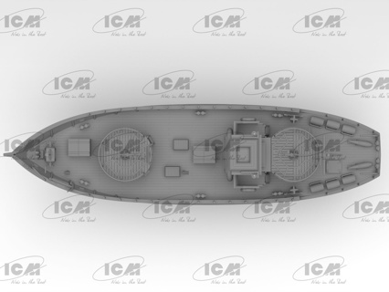 ICM KFK Kriegsfischkutter, WWII German Multi-Purpose Boat 1:144 ICMS012