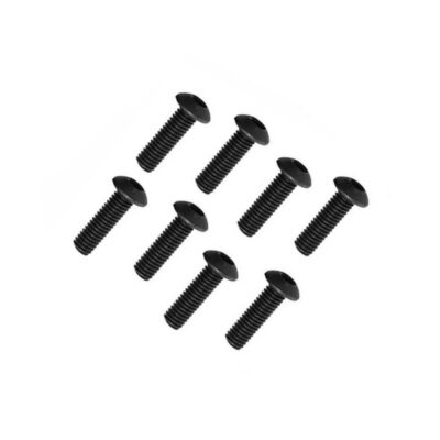 FTX BUTTON HEAD HEX SCREW M3 X 12MM (8PC)